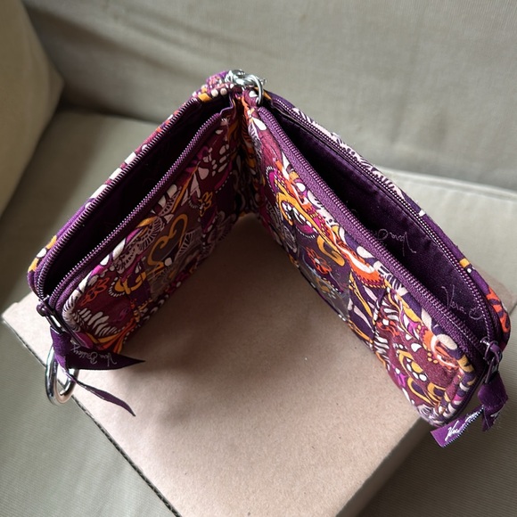 Vera Bradley Safari Sunset double ID wristlet EUC - Picture 5 of 7